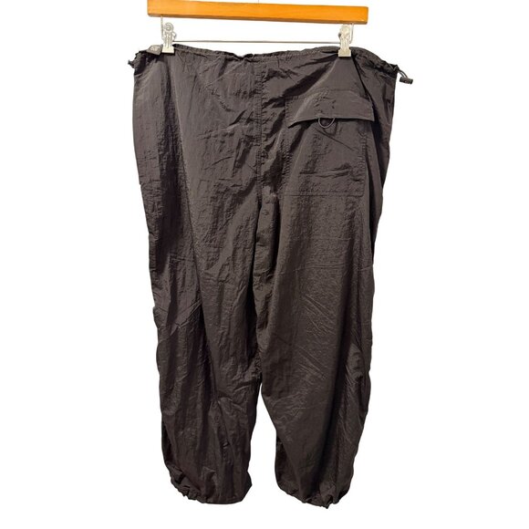 Almost Famous Sz  XL Black Parachute Pants Nylon Lightweight Relaxed Fit . NWT - Picture 9 of 12